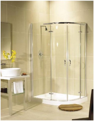 Additional image for Allure Right Handed 800x1000 offset quadrant shower enclosure.