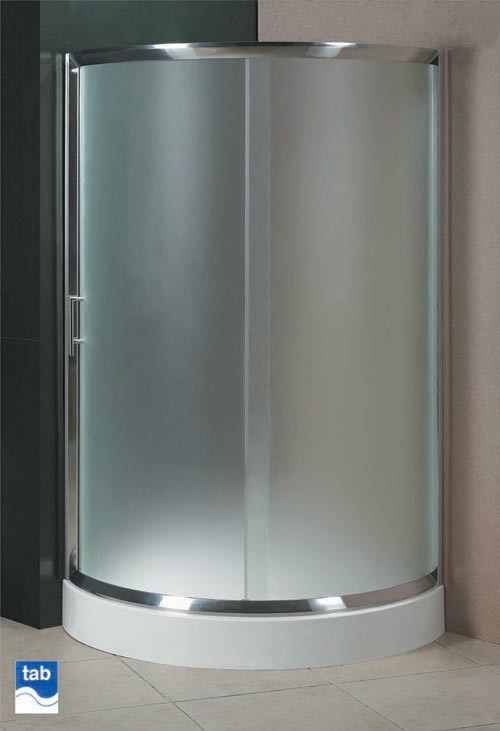 Additional image for Milano 900x900 quad shower enclosure with single sliding door and tray.