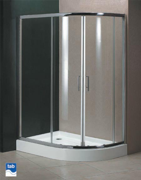 Additional image for Milano 800x1000 offset quad shower enclosure. left / right hand.