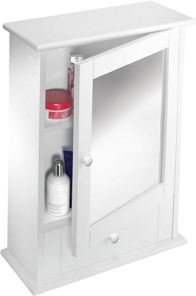 Additional image for Mirror Bathroom Cabinet With Drawer.  450x600x160mm.