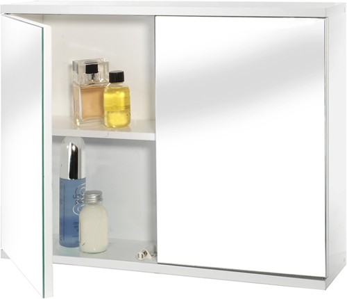 Additional image for Mirror Bathroom Cabinet With 2 Doors.  600x450x140mm.