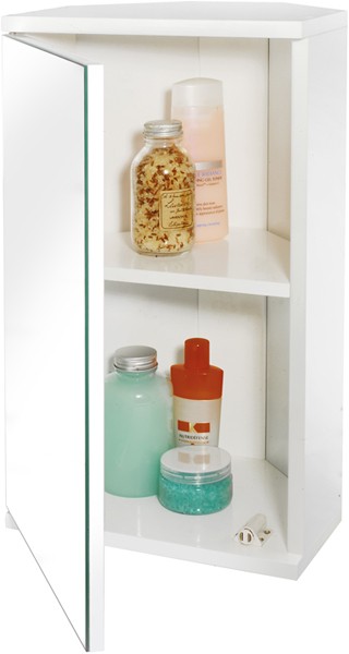 Additional image for Corner Bathroom Cabinet With Mirror. 300x500x140mm.