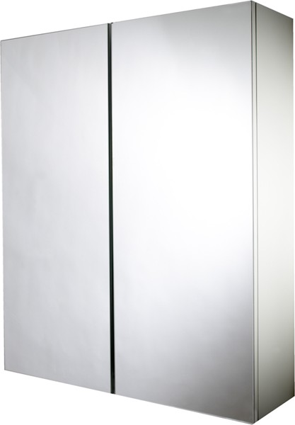 Additional image for Mirror Bathroom Cabinet With 2 Doors.  530x640x155mm.