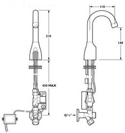 Additional image for Billiotap Electronic Sensor Faucet (Mains powered)