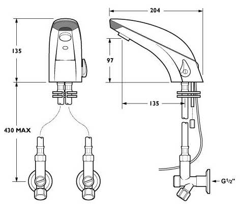 Additional image for Class Electronic Sensor Faucet (Battery powered)