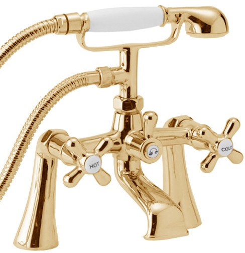 Additional image for Bath Shower Mixer Faucet With Shower Kit (Gold).