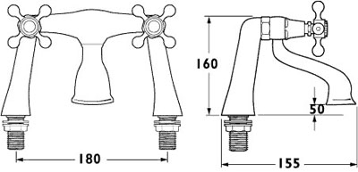 Additional image for Bath Filler Faucet (Gold).