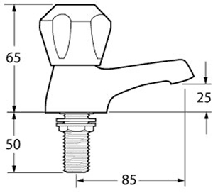 Additional image for Bath Faucets (Gold, Pair).