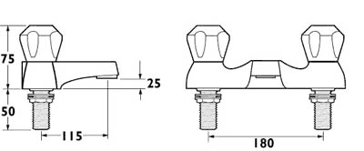 Additional image for Bath Filler Faucet (Gold).