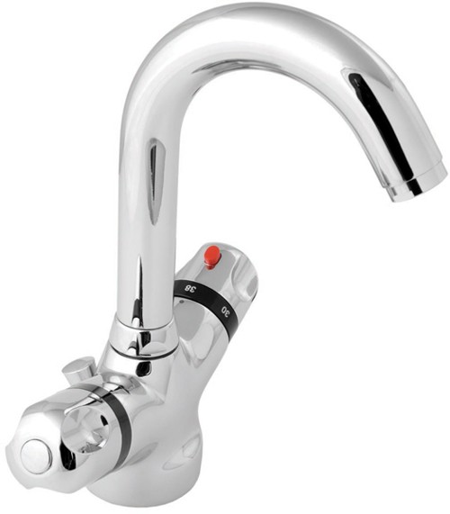 Additional image for Thermostatic Basin Faucet with Pop-up Waste.