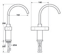 Additional image for Kitchen Faucet With Swivel Spout.