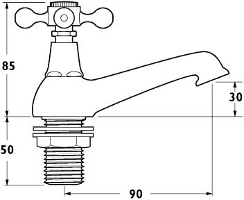 Additional image for Basin Faucets (Pair, Gold).