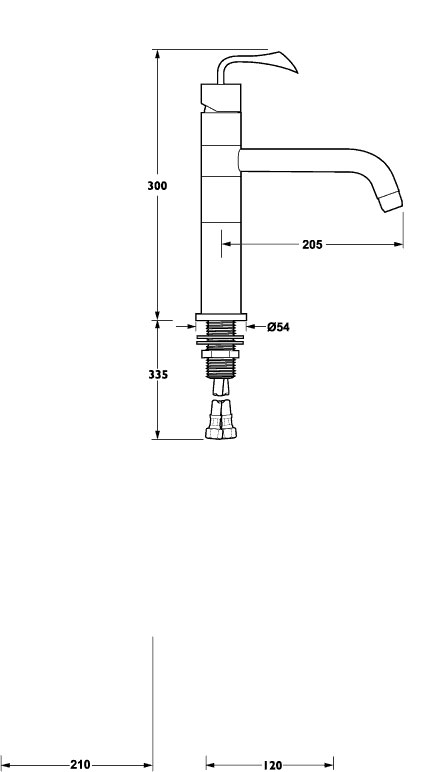 Additional image for Energy Monoblock High Rise Sink Mixer