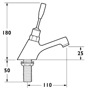 Additional image for Non-Concussive Lever Basin Faucet (individual)