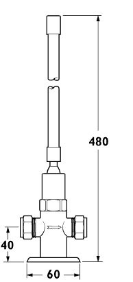 Additional image for Preset Non-Concussive Knee Operated Faucet Unit.