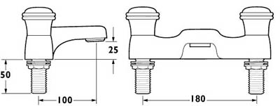 Additional image for Bath Filler Faucet (Chrome).