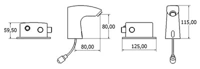 Additional image for Electronic Basin Sensor Faucet (Battery Or Mains Powered).