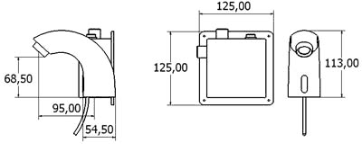 Additional image for Electronic Basin Sensor Faucet (Battery Or Mains Powered).