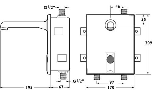 Additional image for Speedy Electronic Sensor Faucet (Batteries). 2 IN STOCK.