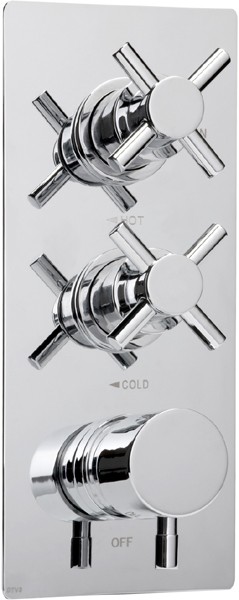 Additional image for Thermostatic TMV2 1/2" Triple Concealed Shower Valve (Chrome).