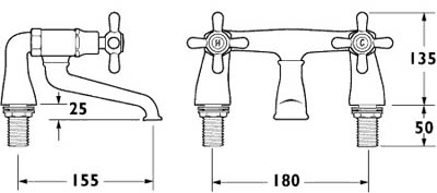 Additional image for Bath Filler Faucet (Gold).