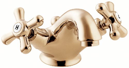 Additional image for Mono Basin Mixer Faucet With Pop Up Waste (Gold).