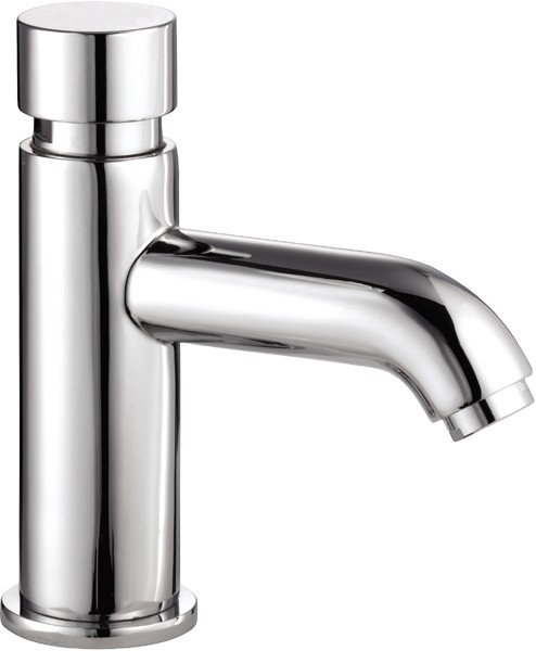 Additional image for Self Closing Basin Faucet (Single Faucet, Chrome).