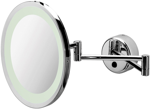 Additional image for Swing arm Mirror with light. 240mm round.