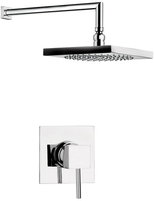 Additional image for Concealed shower valve, fixed shower head and arm.