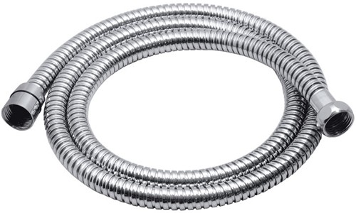 Additional image for 1.2 Meter spiraflex PVC coated chrome shower hose.