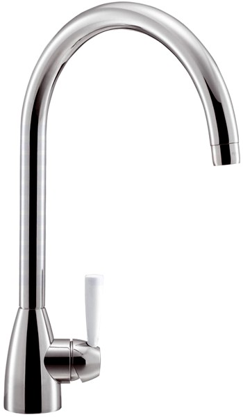 Additional image for Gotthard Kitchen Faucet With White Lever Handle.