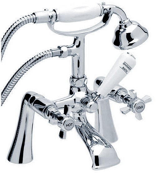 Additional image for Traditional Bath Shower Mixer Faucet With Shower Kit (Chrome).