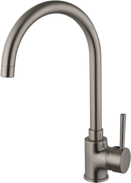 Additional image for Chloe Kitchen Faucet With Swivel Spout (Brushed Steel).