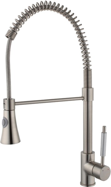 Additional image for Sophie Kitchen Faucet With Pull Out Spray Rinser (Brushed Steel).