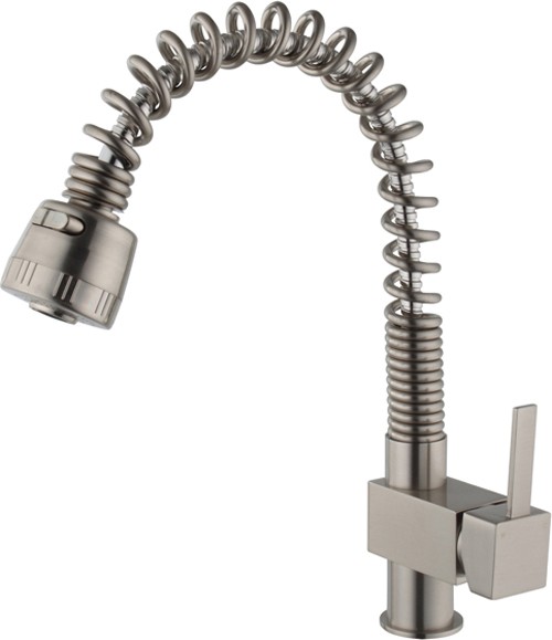 Additional image for Hannah Kitchen Faucet With Pull Out Spray Rinser (Brushed Steel).