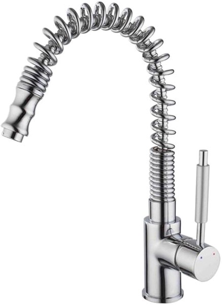 Additional image for Jessica Kitchen Faucet With Pull Out Spray Rinser (Chrome).