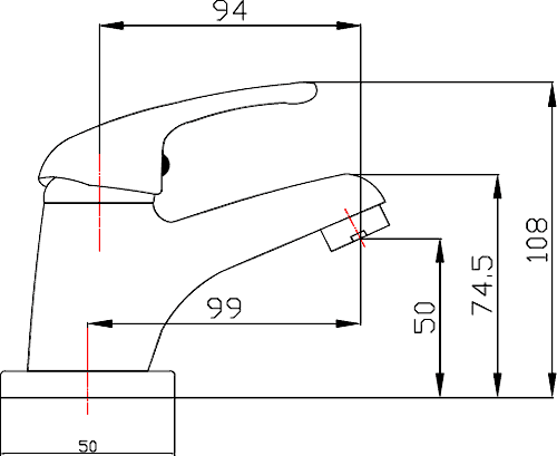 Additional image for Basin Mixer & Bath Filler Faucet Set (Chrome).