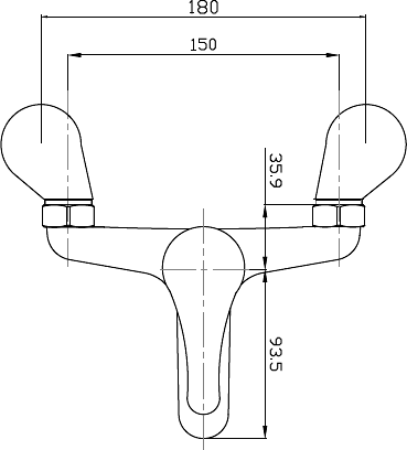 Additional image for Basin Mixer & Bath Filler Faucet Set (Chrome).