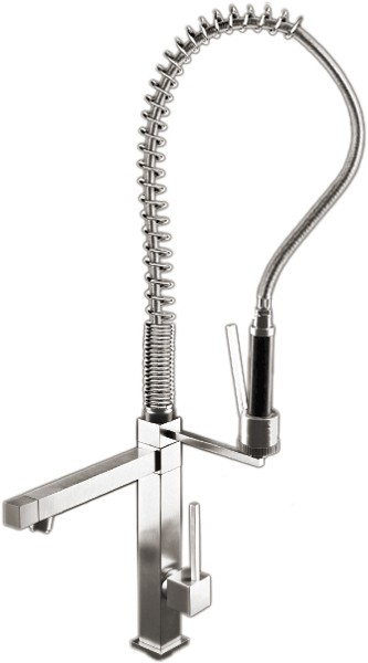 Additional image for Professional Kitchen Faucet With Rinser And Swivel Spout. 750mm High.