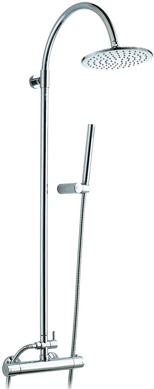 Additional image for Thermostatic Shower Set With Valve, Riser And Round Head.