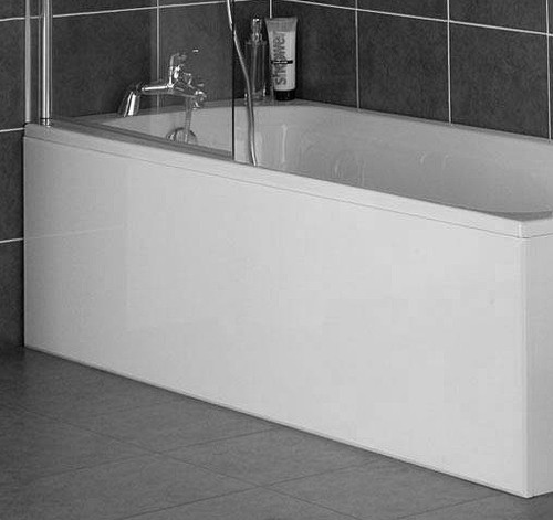 Additional image for 1600mm Side Bath Panel (White, Solid MDF).