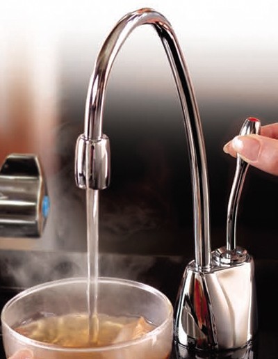 Additional image for Steaming Hot Filtered Kitchen Faucet (Brushed Steel).