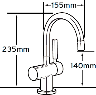 Additional image for Steaming Hot Filtered Kitchen Faucet (Chrome).