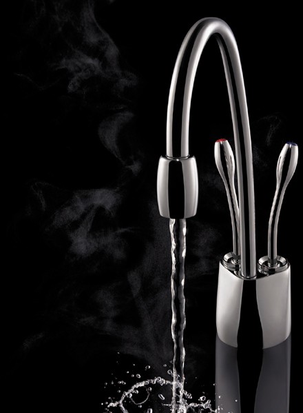 Additional image for Steaming Hot & Cold Filtered Kitchen Faucet (Brushed Steel).