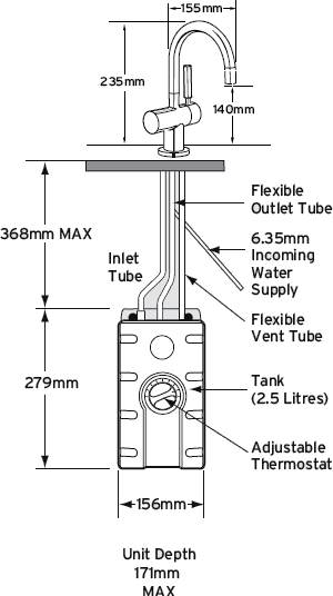 Additional image for Steaming Hot & Cold Filtered Kitchen Faucet (Chrome).