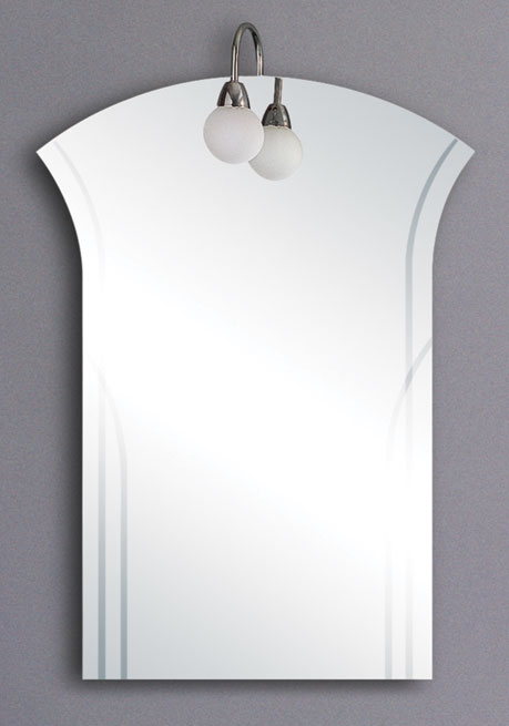 Additional image for Killarney illuminated bathroom mirror.  Size 600x800mm.