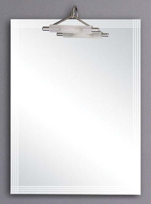 Additional image for Kinsale illuminated bathroom mirror.  Size 600x800mm.