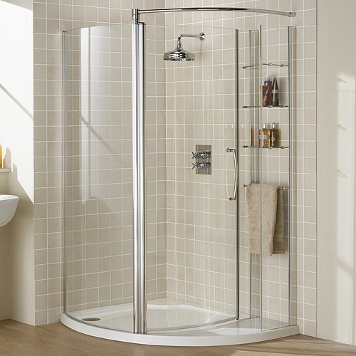 Additional image for Right Hand 1255x965 Compartment Shower Enclosure & Tray.