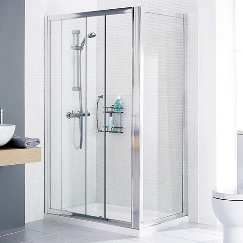 Additional image for 1000x700 Shower Enclosure, Slider Door & Tray (Right Handed).