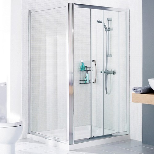 Additional image for 1000x900 Shower Enclosure, Slider Door & Tray (Left Handed).